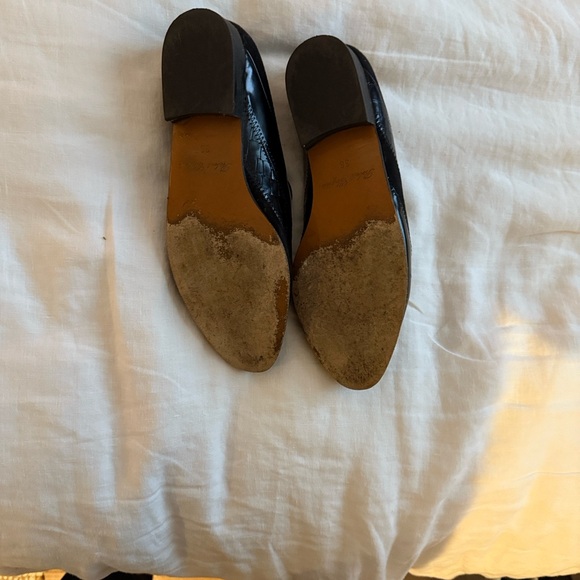 ROBERT CLERGIE PARIS  Black FLATS loafers 38 - Picture 10 of 10